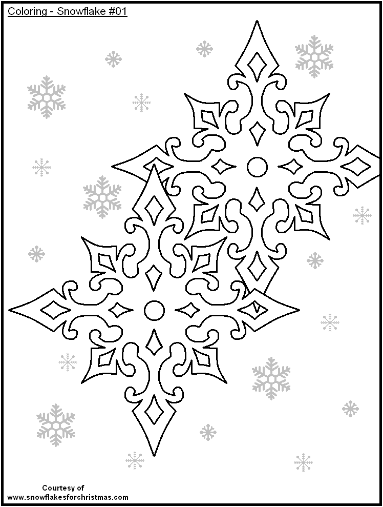 Snowflakes Pictures To Print | Kids Coloring Pages | Coloring 