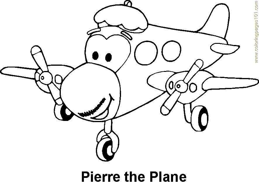 Airplane Transportation Printable Coloring Pages Free Arts And 