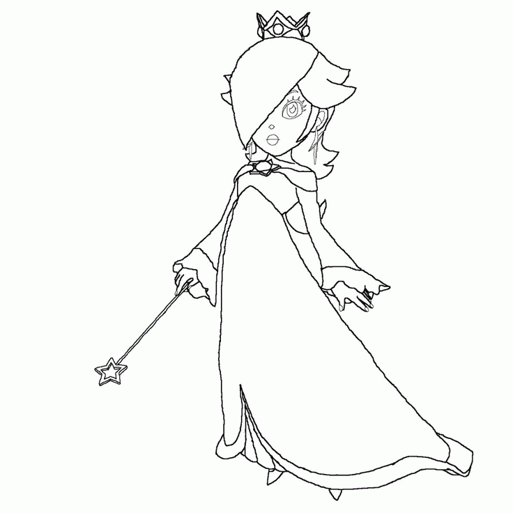 Princess Rosalina Coloring Pages Images & Pictures - Becuo