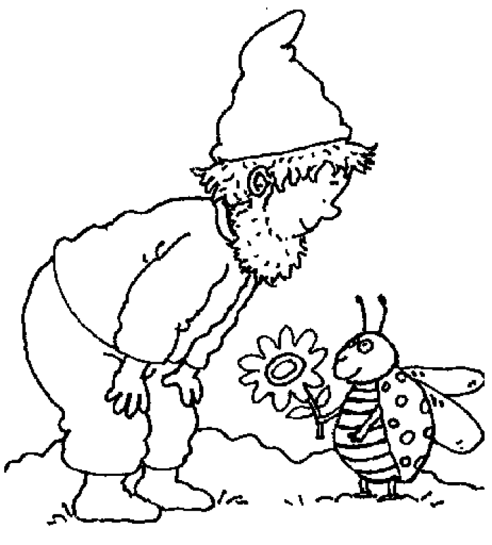 Coloring Page - Gnome coloring pages 17