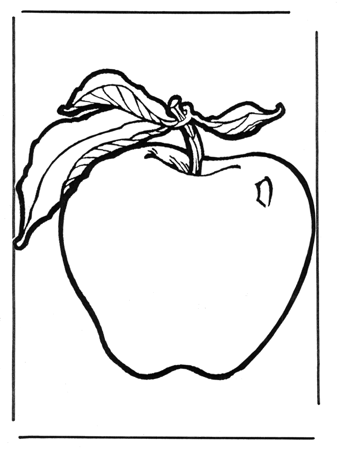 Apple Coloring Pages and Book for Preschoolers | UniqueColoringPages