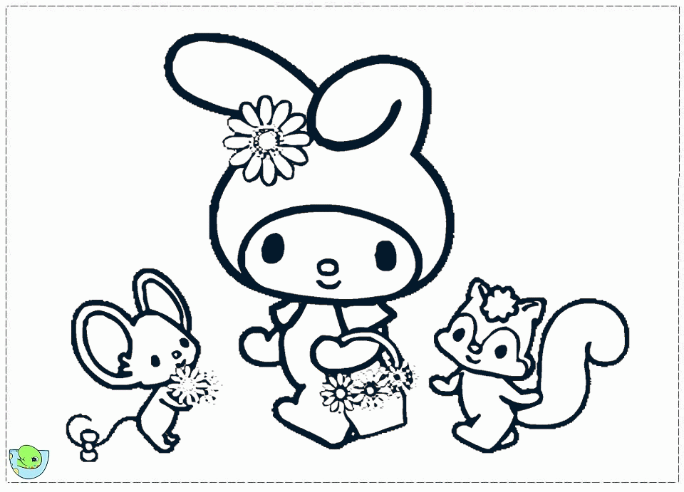 My Melody Coloring page- DinoKids.
