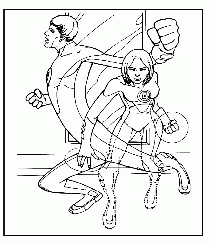 Coloring Page - Fantastic four coloring pages 3