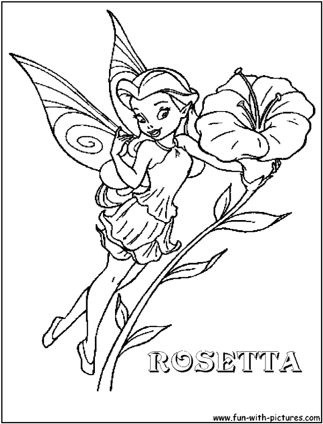 Disney Princess Rosetta Drawing And Coloring For Kids 159280 