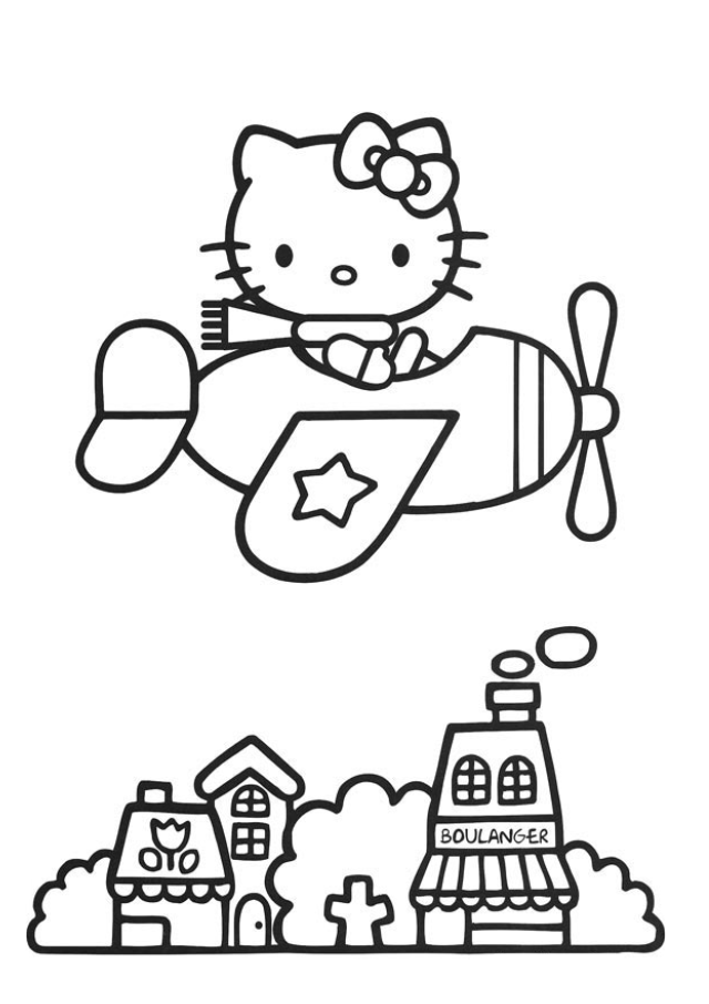 funny hello kitty coloring pages | Coloring Pages For Kids