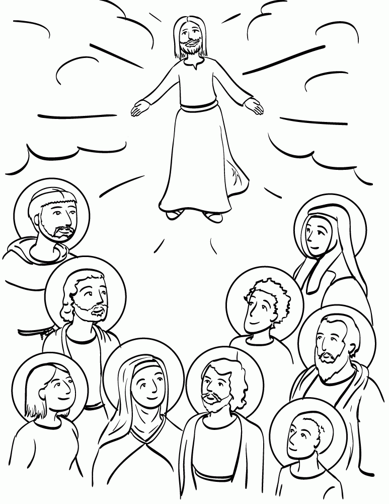 saint coloring pages children | The Coloring Pages
