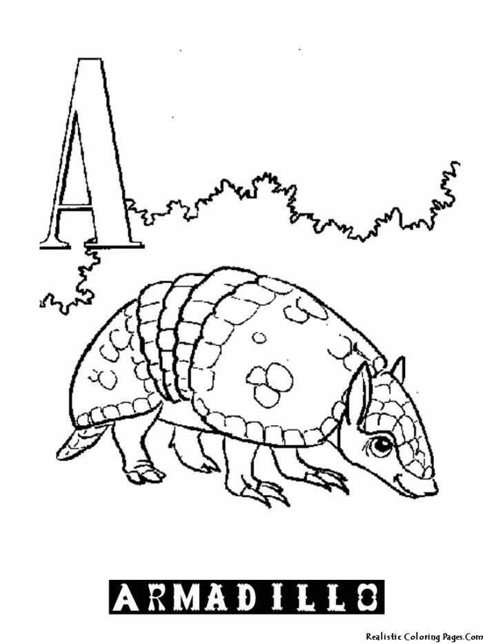 Alphabet Animal Coloring Pages Picture