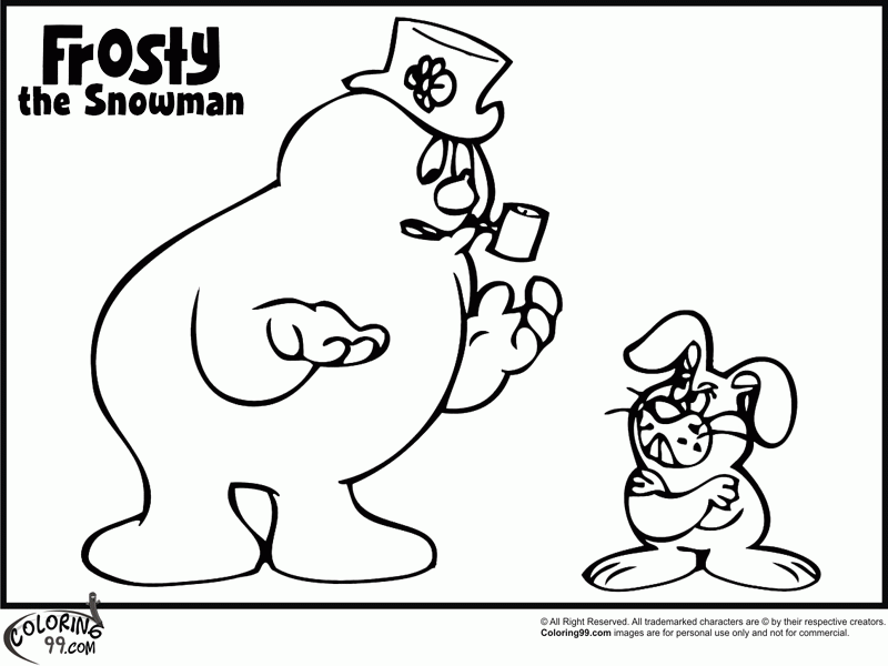 Frosty the Snowman Coloring Pages | Coloring99.