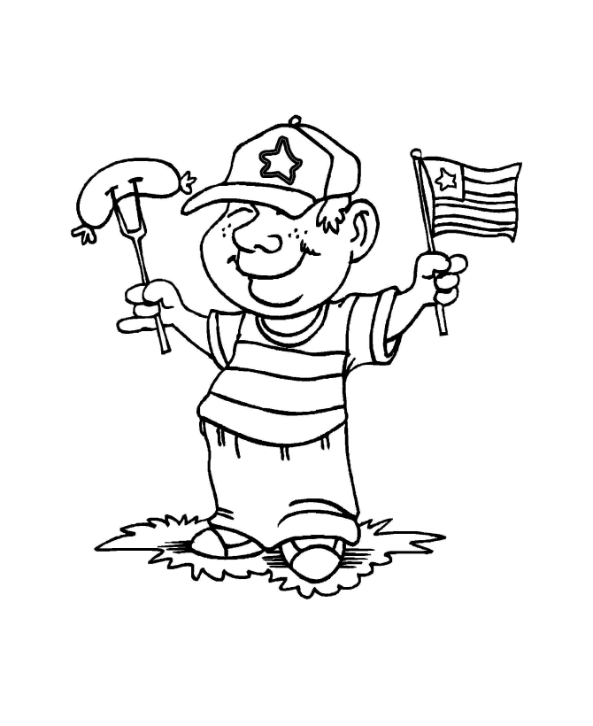 Learning Years: Holiday Coloring Pages - July 4th 4