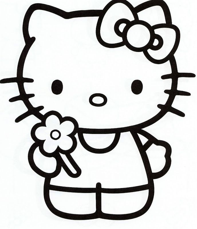 Hello Kitty coloring pages | Card/Craft Free Printables, Prints/Stamp…