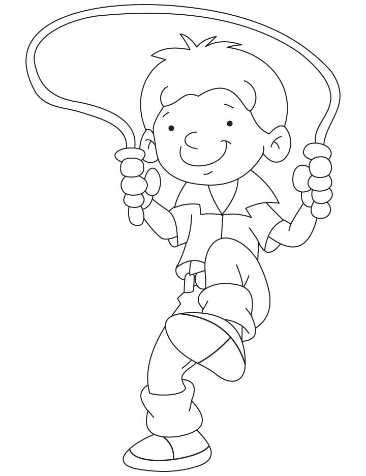 roping Colouring Pages