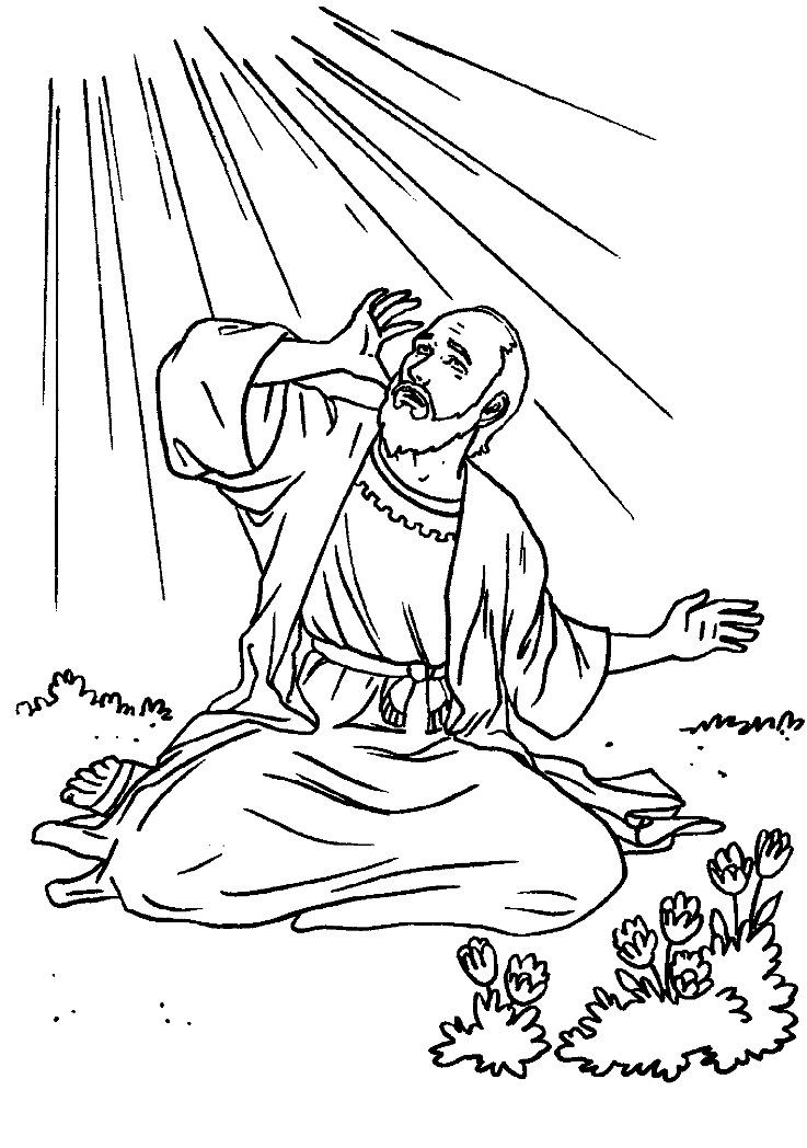 Saul On The Road To Damascus Coloring Page - Coloring Home