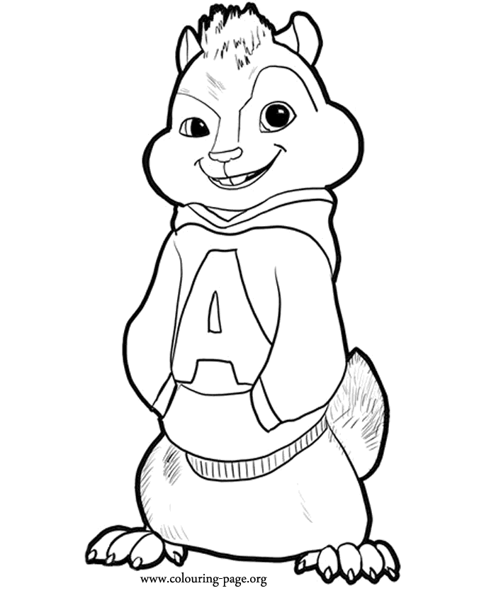 Alvin and the chipmunks coloring pages | coloring pages for kids 