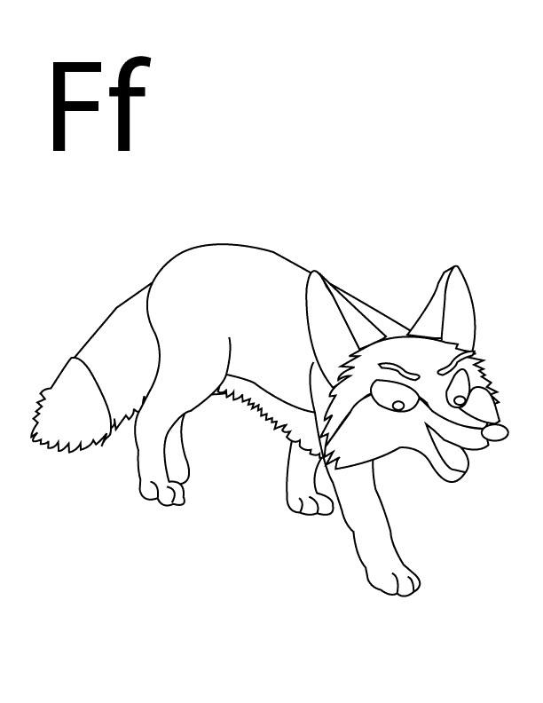 Coloring Pages - Letter-F