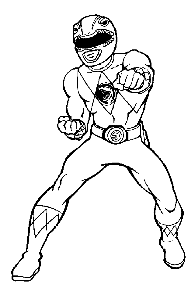 Power rangers mask Colouring Pages