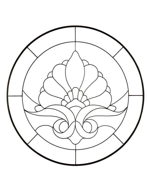 Stained Glass... also for mosaics! | coloring pages