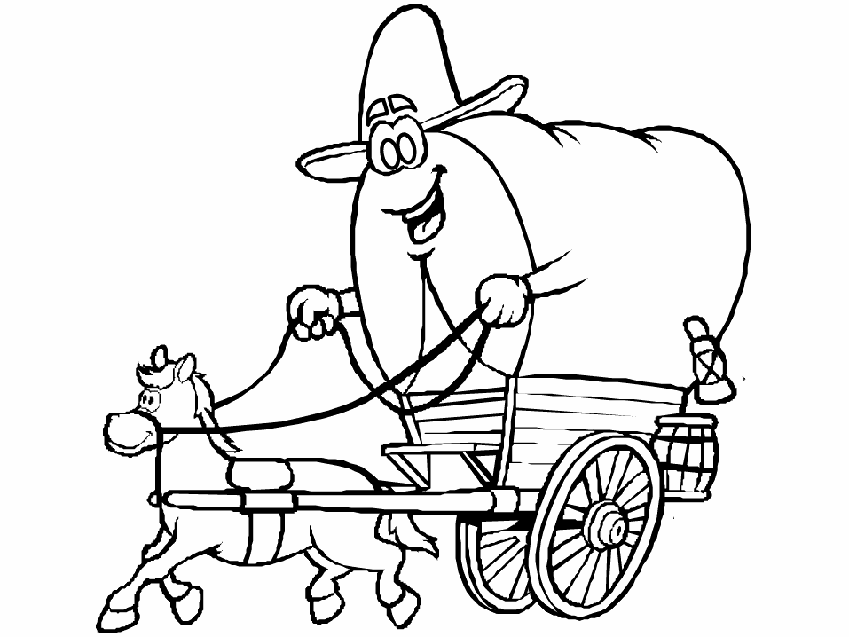 Coloring Page - Cowboy coloring pages 22