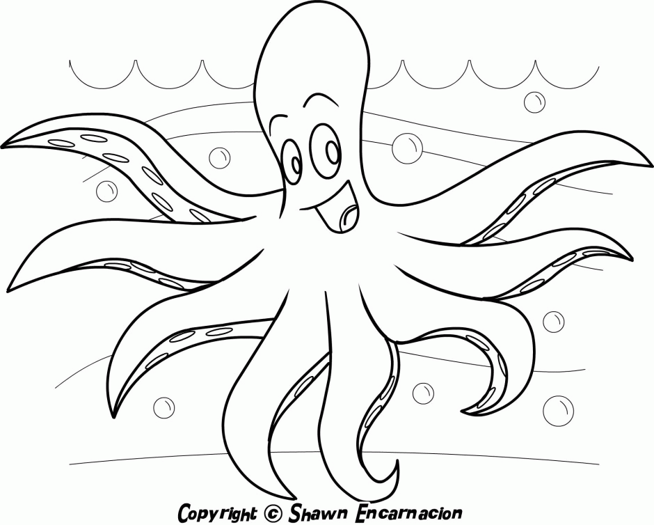 Octopus Animal Coloring Pages Print Colouring Pages 156547 Octopus 
