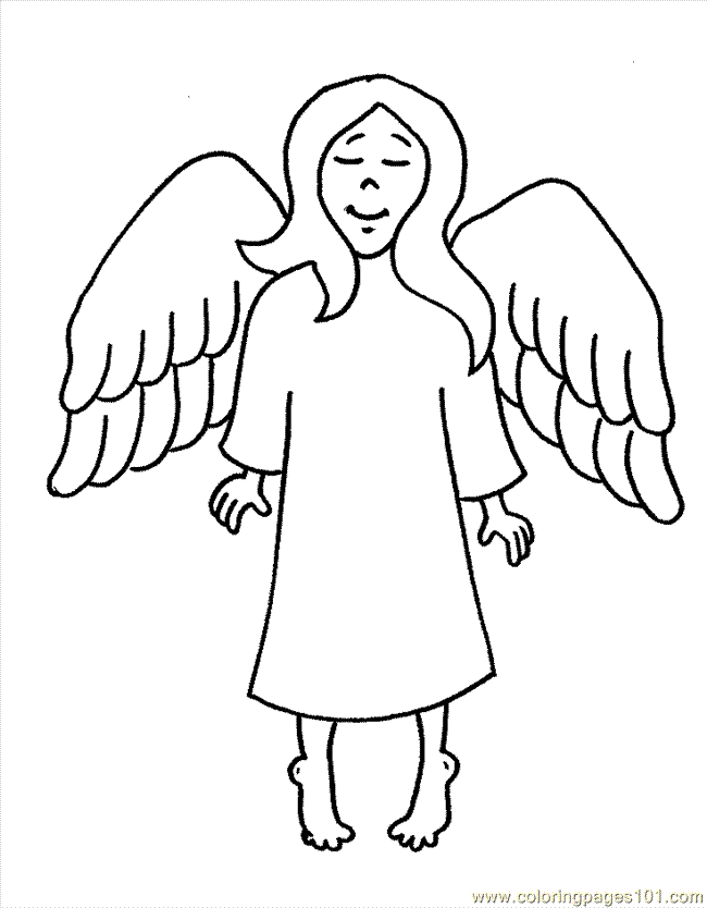 Printable Angel Coloring Pages