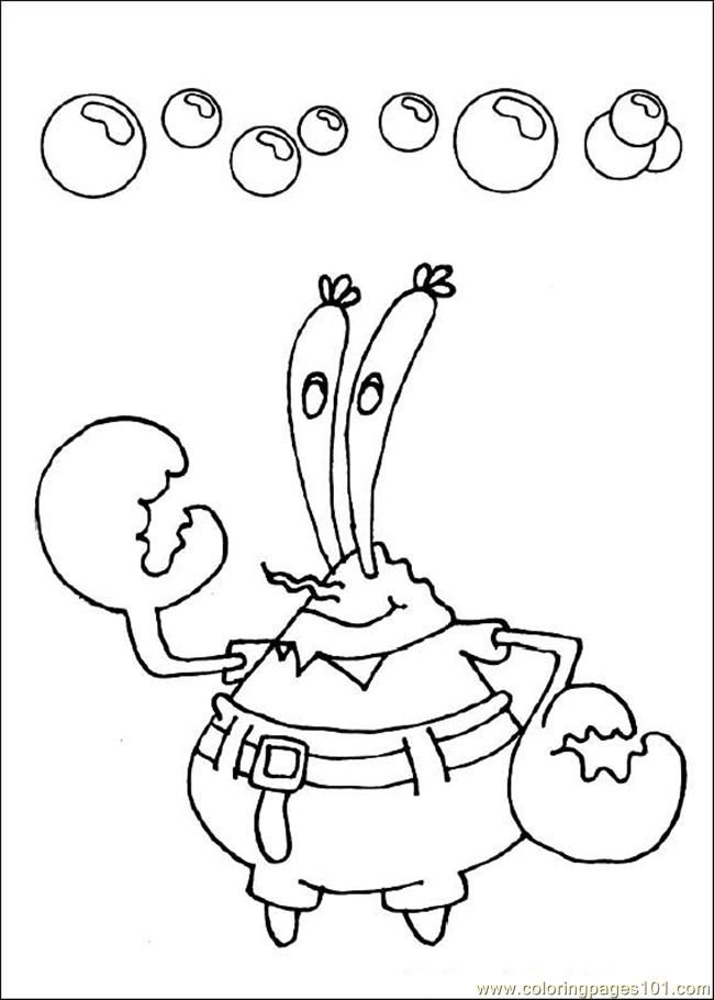 Coloring Pages Spongebob 05 (Cartoons > SpongeBob) - free 