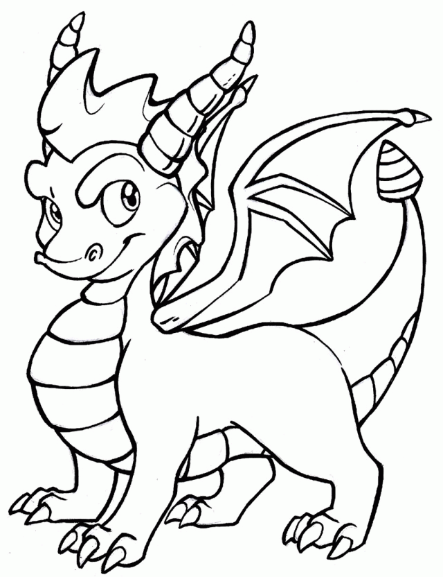 Spyro The Dragon Coloring Pages Free Coloring Pages Free 201830 