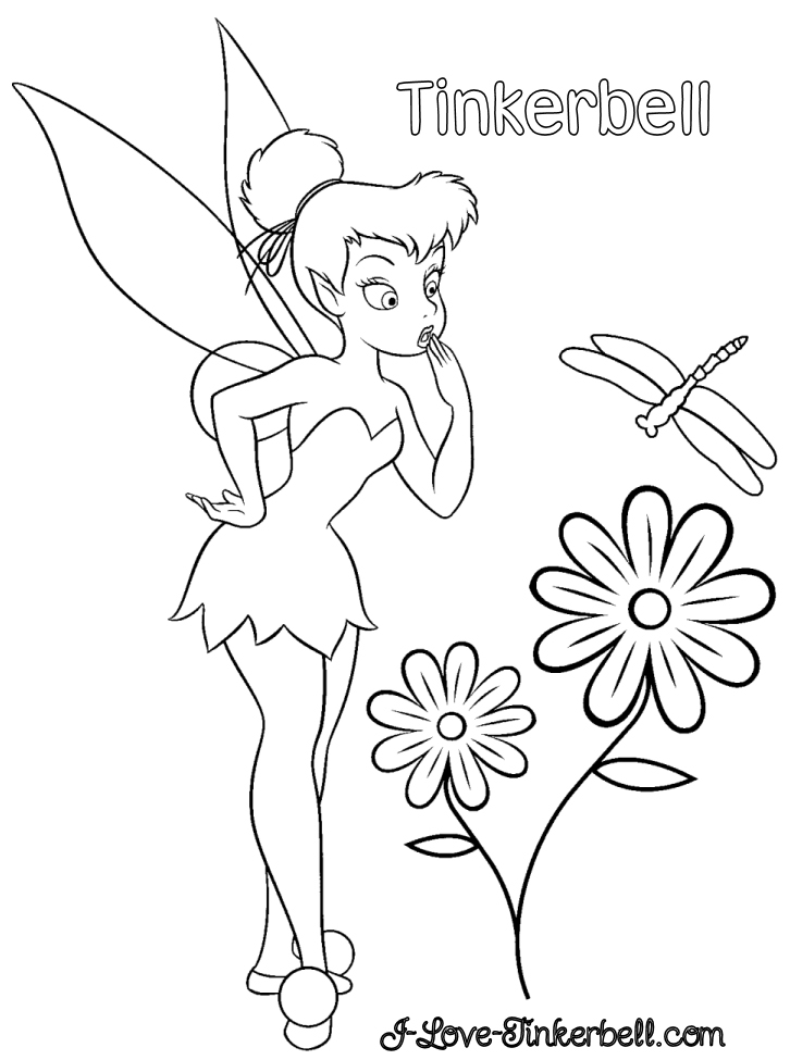 Images Of Tinkerbell And Her Friends Coloring Home