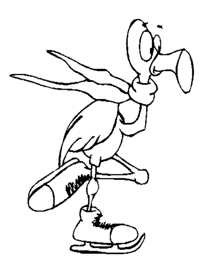 Ice Skating Coloring Pages