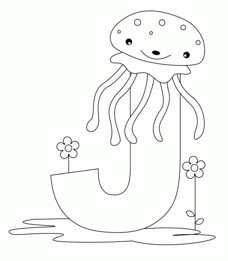 J For Animal Sea Coloring Pages - Activity Coloring Coloring Pages 