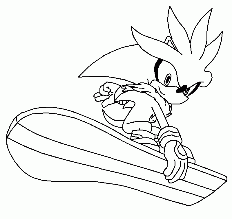 Dark Sonic Coloring Pages Coloring Home