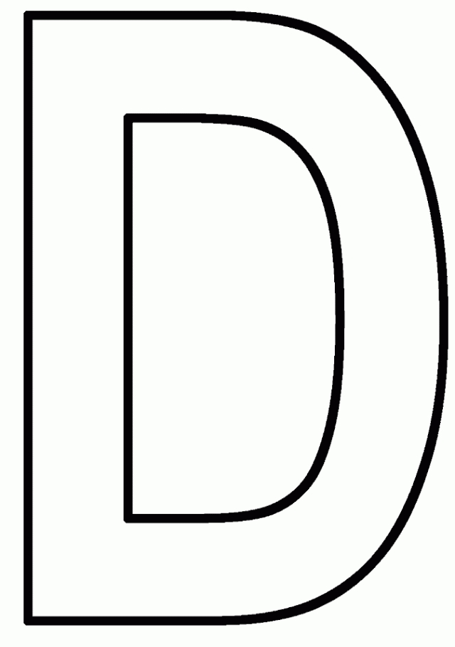 letter D coloring pages for kids | Best Coloring Pages