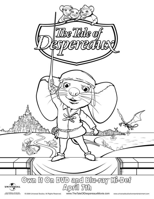 Tale of Despereaux - Free Printable Coloring Pages