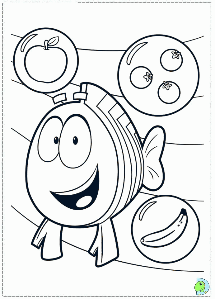 Bubble Guppies Coloring page- DinoKids.