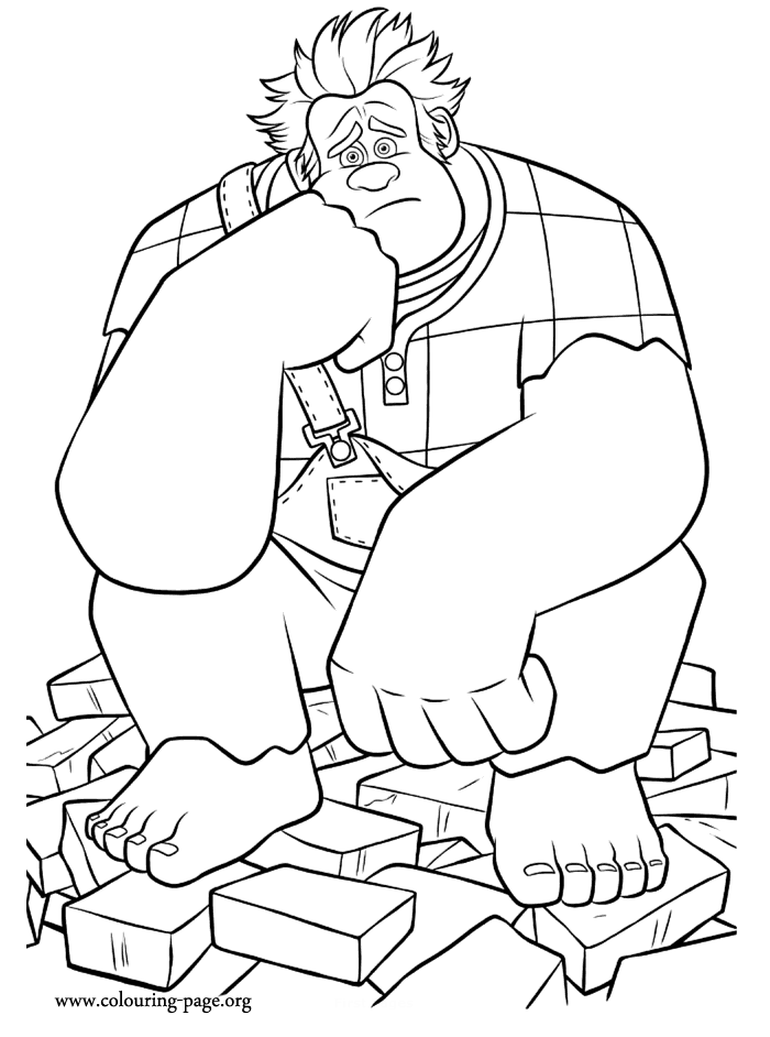 wreck-it ralph coloring pages