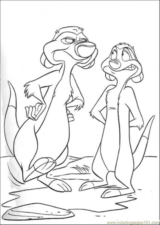 Coloring Pages Timon And Its Friends (Cartoons > The Lion King 