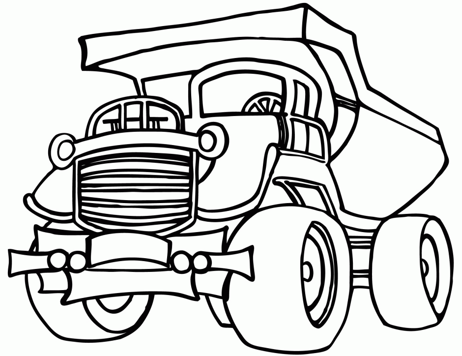 Trash Truck Coloring Pages Royalty Free RF Clipart Illustration 