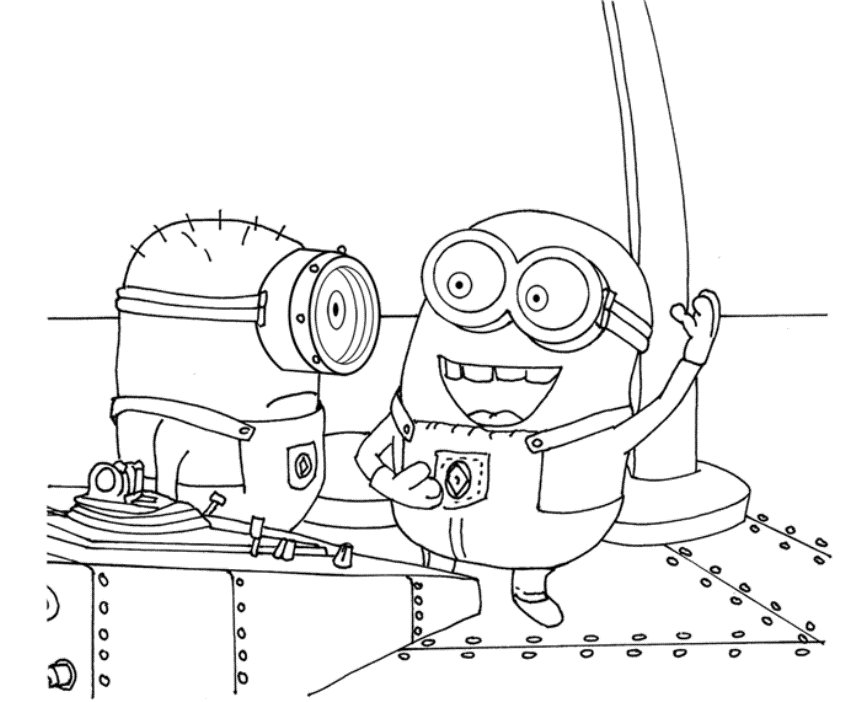 Print Printable Minion Coloring Pages or Download Printable Minion 
