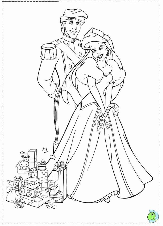 Christmas Princess Coloring Pages Coloring Home
