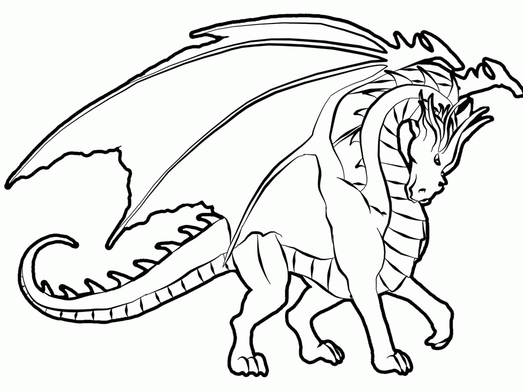 Dragon Printable Coloring Pages For Kids