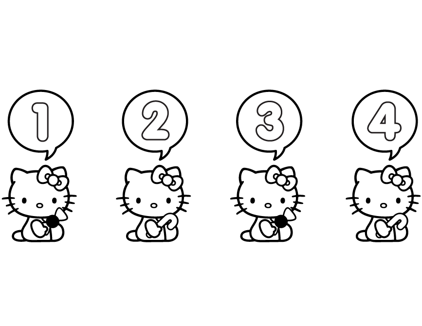 hello kitty counting coloring page free printable coloring pages coloring home