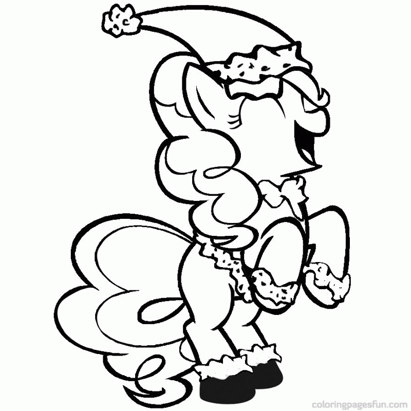 Funny My Little Pony Christmas Coloring Pages Free | Free 