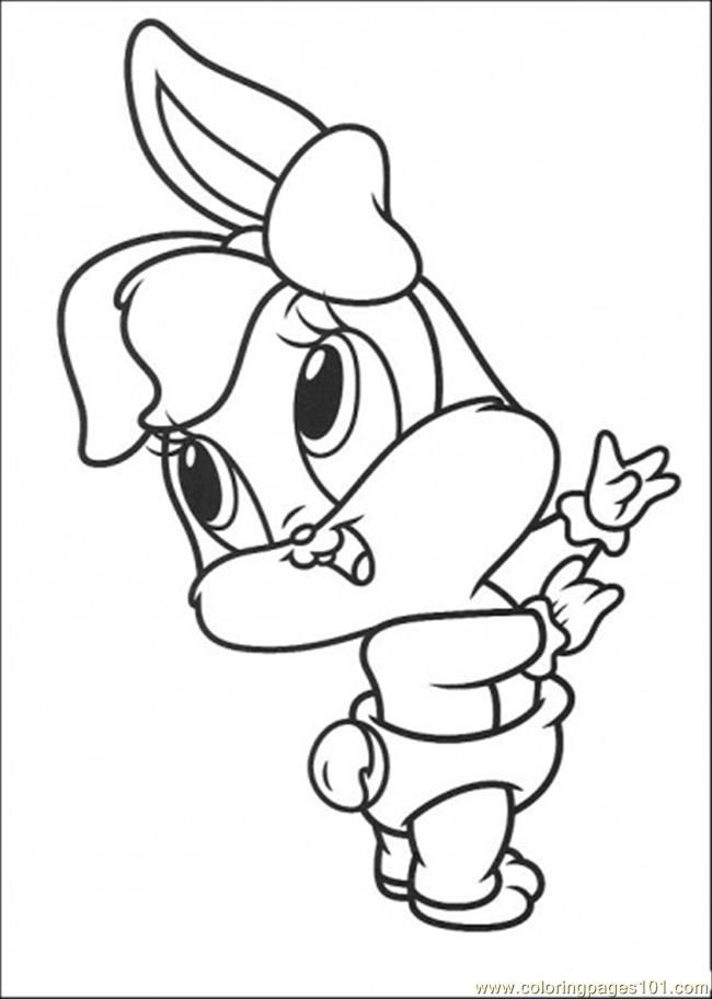 pages lola bunny cartoons others printable coloring page
