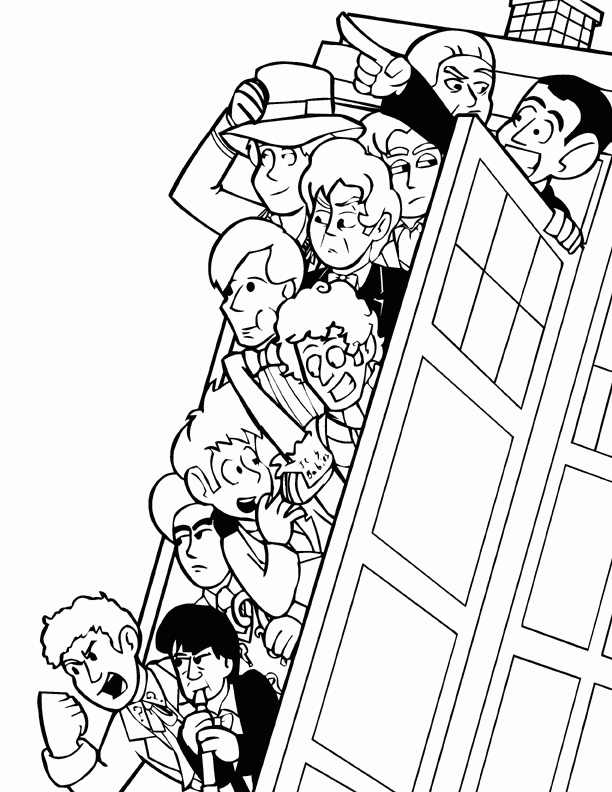 Dr Who Coloring Page | Dr who stuff