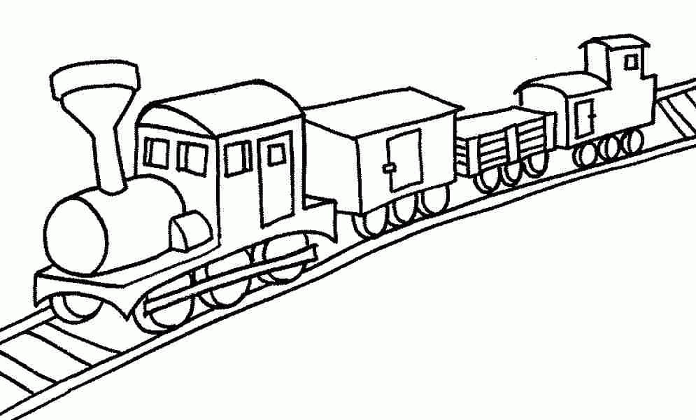 Coloring Pages Transportation Train Free Printable For Girls 
