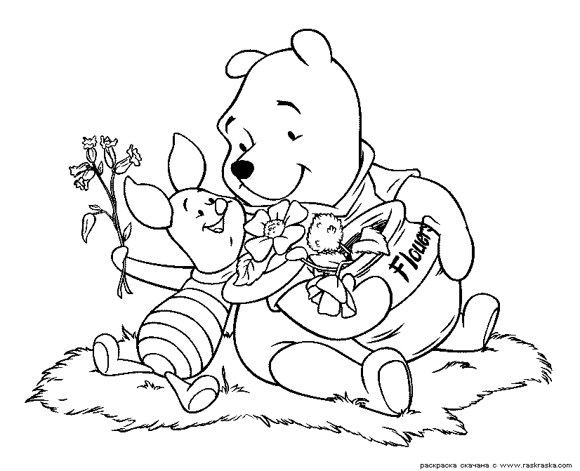 Winnie The Pooh Coloring Pages 30 #27718 Disney Coloring Book Res 