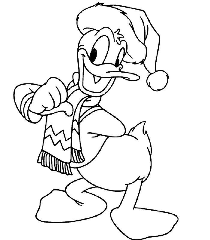 Donald Duck Christmas Praying Time Disney Coloring Pages - Coloring Home
