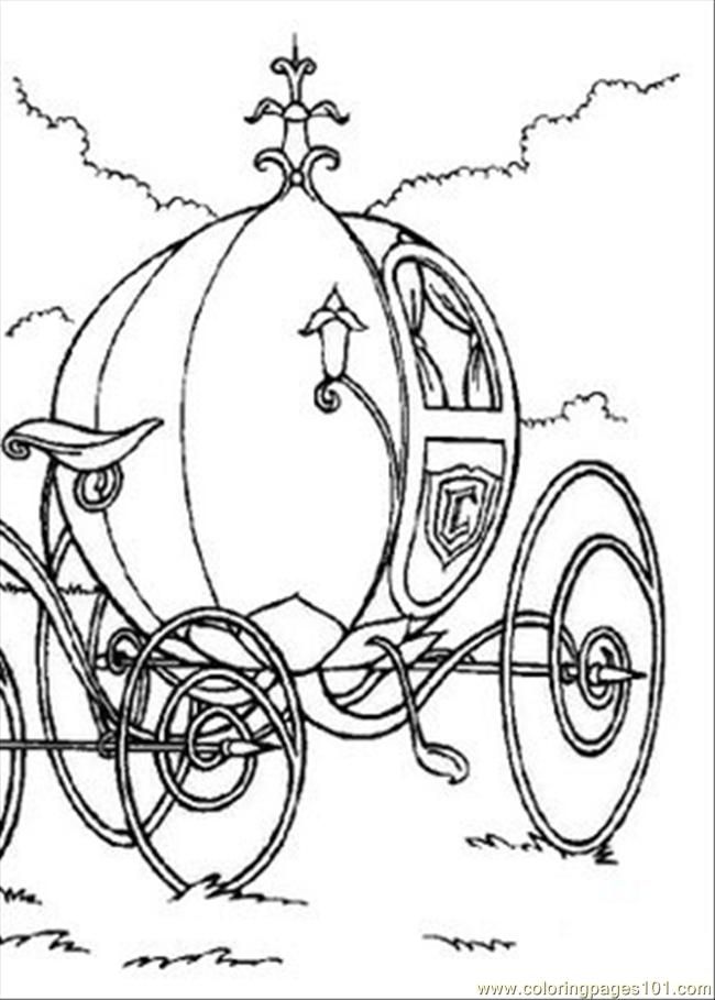 cinderella carage Colouring Pages