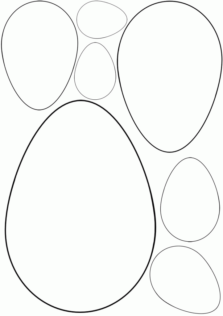 Easter Egg Templates - Rooftop Post Printables