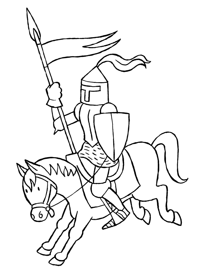 Coloring Page - Knights coloring pages 17