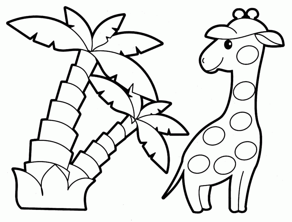 Free games for kids » Animals coloring pages for babies 48