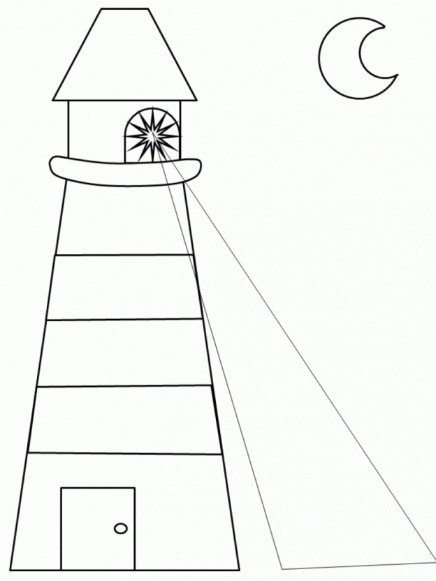 Printable Lighthouse Coloring Pages - Coloring Home